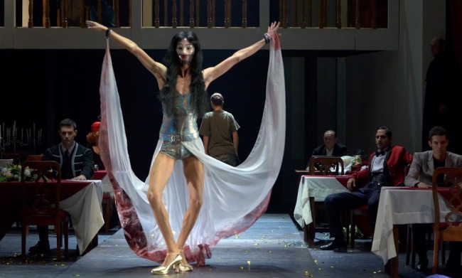 Operetta - a parody of operettas in Budapest's Nemzeti Színház. 