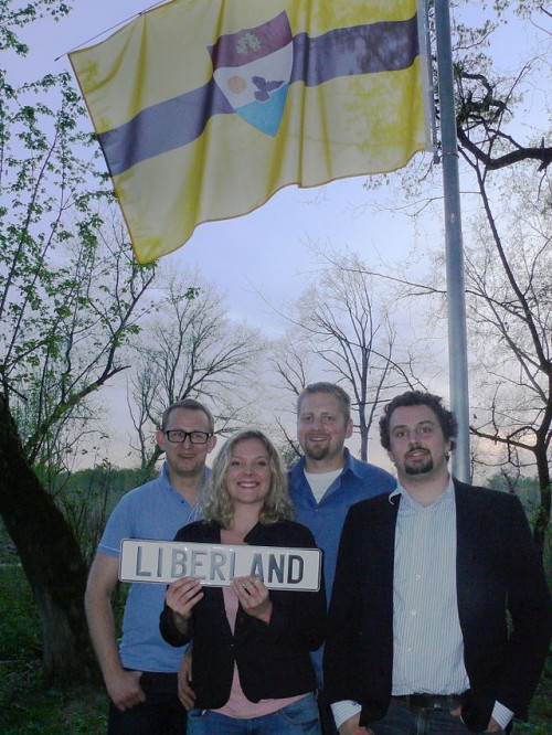 The self-proclaimed Free Republic of Liberland is born. Photo: Liberland/Facebook. 
