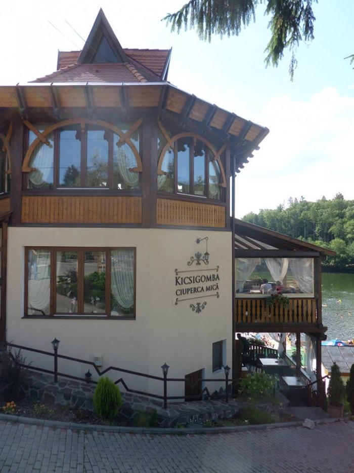 One of Szováta's iconic restaurants, called Kicsigomba, which in Hungarian simply means Small Mushroom. They made an excellent mushroom risotto for dinner. Photo: Christopher Adam.
