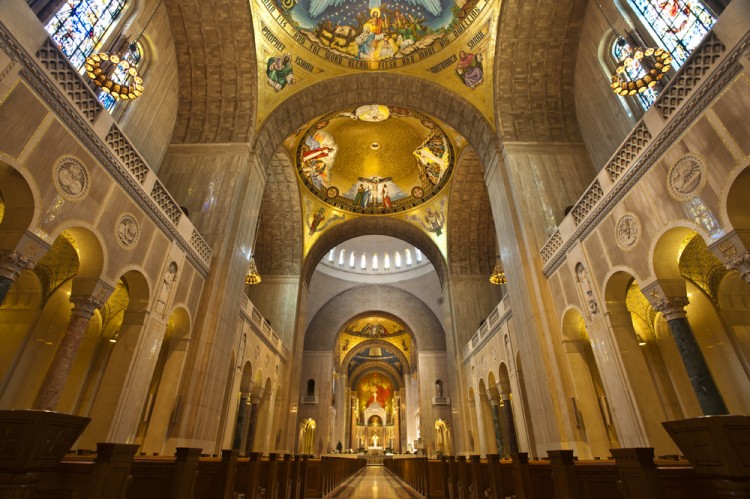 Interior of the Basilica.