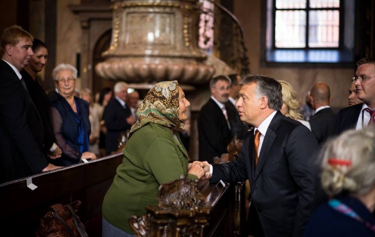 Viktor Orbán at the St. Stephen's Basilica in Budapest. Photo: Facebook.
