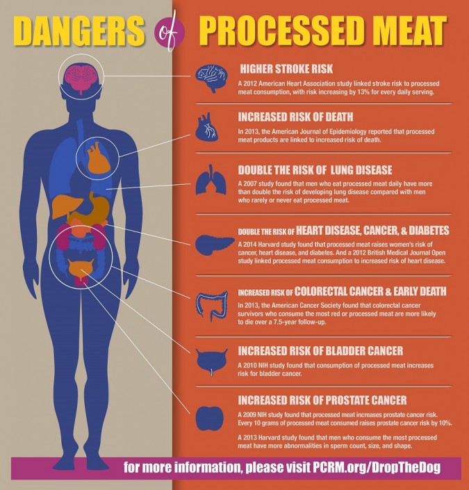 The dangers of eating processed meat. 