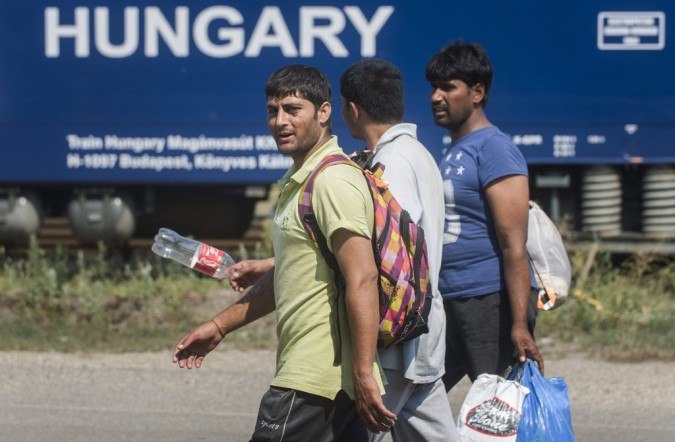 Refugees arriving in Hungary, in 2015. Photo: MTI.
