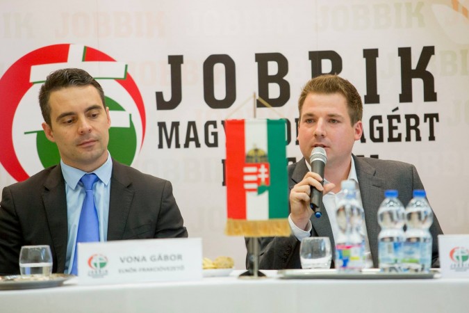 Gábor Vona (left) has moderated his message, stamped out the more extreme opposition in Jobbik, and may be getting a major boost from one of Hungary's wealthiest, former Fidesz supporters and businessmen. Photo: Facebook.