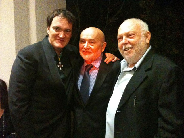 Mr. Quentin Tarantino, Mr. Béla Bunyik, Founder of the Hungarian Film Festival in California and Mr. Andy Vajna, Film Commissioner of the Hungarian Government.
