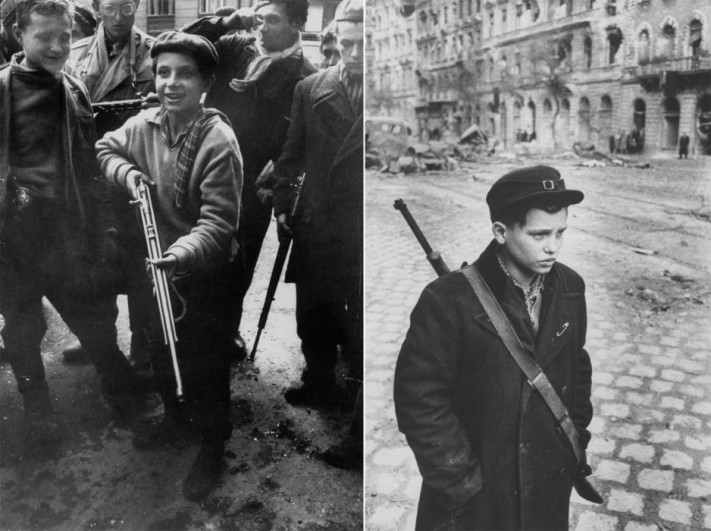  Child soldiers in Budapest in 1956
