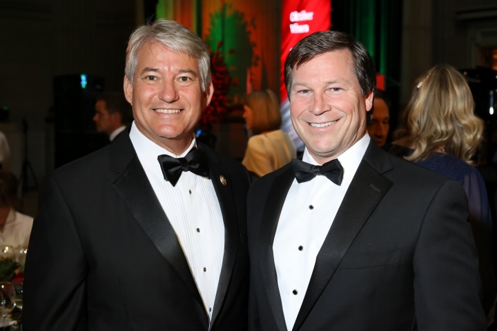 Florida Republican Congressman Dennis Ross (left) and Hungary's high paid lobbyist in Washington, Connie Mack (right).