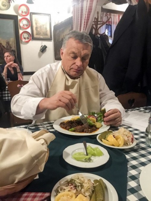 Mr. Orbán can have his cake and eat it too. Photo: November 24, 2016. Facebook