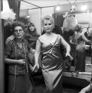 1968 - Zsa Zsa in Budapest at Klára Rotschild's Salon.