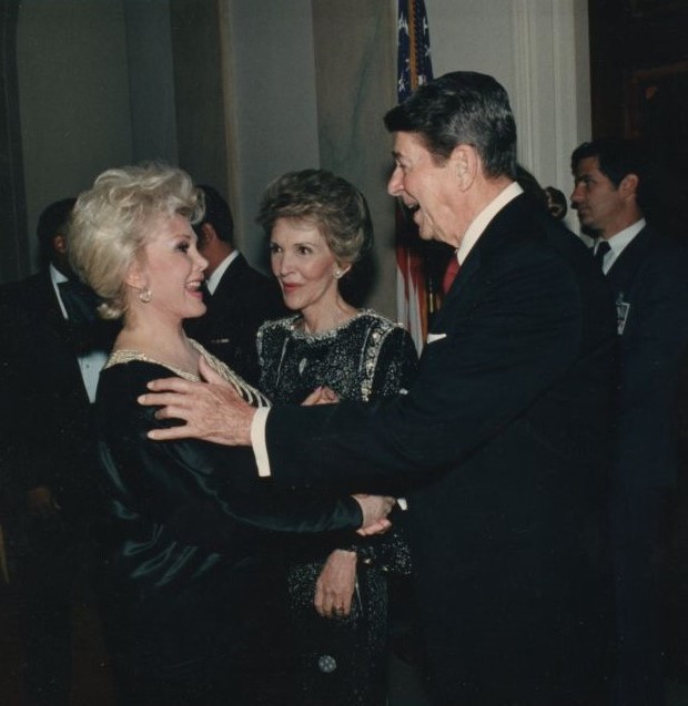 Zsa Zsa was a good friend of US President Ronald Reagan.