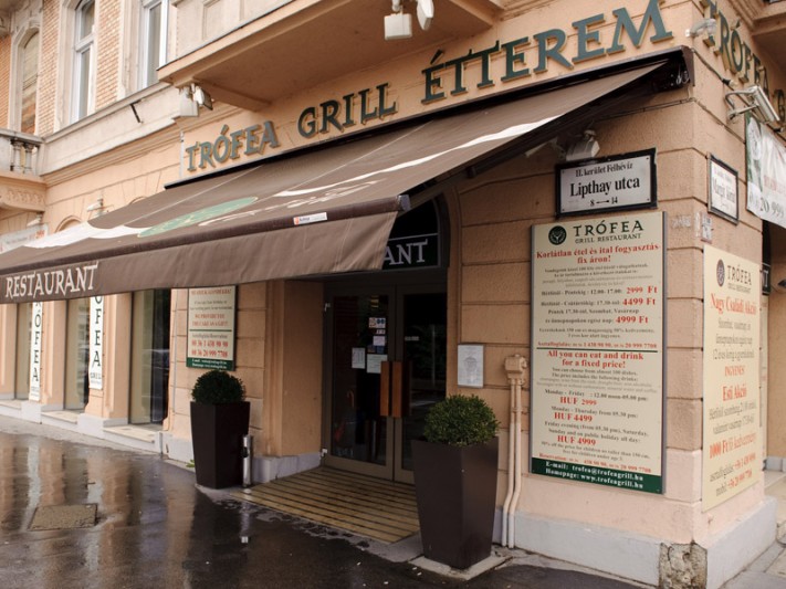 Trófea Grill Restaurant in Budapest, at Margaret Bridge (Buda side). Photo: Tasty Buddy.
