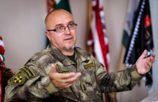 Mayor Orosz, in his signature military fatigues. Photo: Hir24.