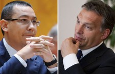 The two Vic(k)tors: Victor Ponta of Romania (left) and Viktor Orbán of Hungary (right).