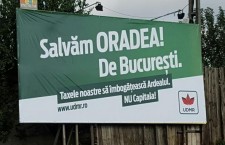 RMDSZ billboard in Nagyvárad (Oradea).