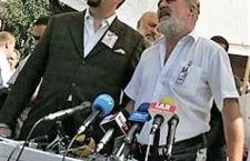 Mr. Gorka and Jobbik's ex-vice-chairman Mr. Molnár announce their political movement in Budapest in 2006