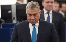 Viktor Orbán in the European Parliament.