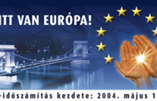 Europe is here. Poster from 1 May 2004.