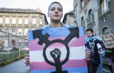 Transgender rights demonstration in Budapest. Photo: Gábor Bankó.